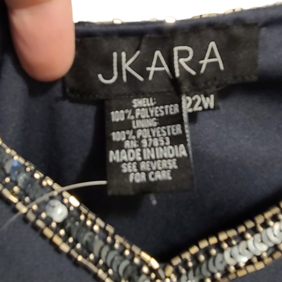 NWOT J Kara Beaded Cocktail Dress 22W - Picture 11 of 11